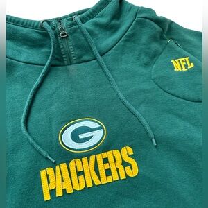 Y2K Green Bay Packers Men’s Size XXL Green‎ Long Sleeve Mock Neck Pullover NFL